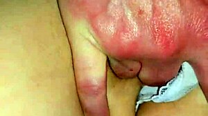 Hubby Pumps Huge Creampie Into Wife's Dripping Wet Pussy.