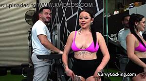 Trainer's juicy pussy ignites burning desire