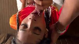 She Savors Every Inch of Thick Black Throat Stretch