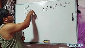 Nerdy 26 milf milks my creampie lesson in her bedroom