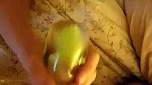 Milf Grips Stroker for Intense Cock Jerk