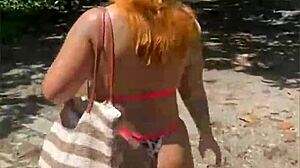 damn these three hotties head into the bush for some wild hairy pussy fun...