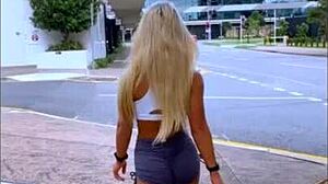 Muscular fit kitty doggystyles street stranger