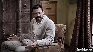 lesbian milf dives into hardcore threesome sucking big tits and cocks