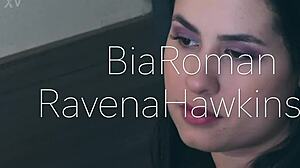 Goddess ties me up for foot worship choking deepthroat domination on my bound body.