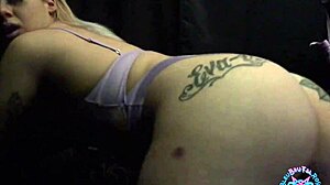 wanna see this big booty milf choke gag deepthroat huge interracial cock with small tits shaking?