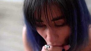 Submissive slut trades piano lessons for bent over doggystyle pounding on big ass.