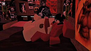 Big-Ass White Girl Takes Bareback Demon Pounding