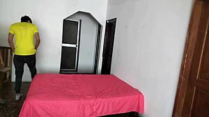 Unfaithful curvy latina calls old neighbor to dominate and fuck her beside cuckold husband