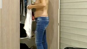 i'm fingering my stepmother's wet pussy while she rubs herself to a shaking orgasm