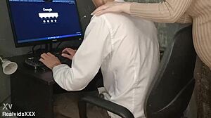 pregnant wife skips my porn for homemade pov blowjob cum swallow?