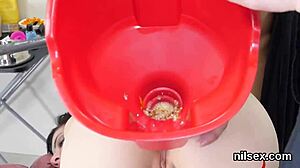 Sexy 18+ Teen's Asshole Gets Brutal Anal Ass to Mouth Treatment