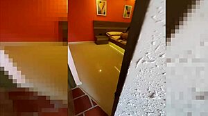 spying on horny stepmom i jerk off on her back unnoticed