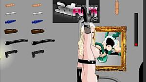 let's dive into anal toys and pussy play in dark castle