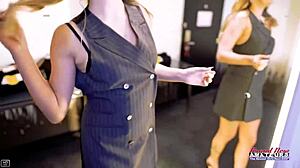 Inked Pamela Morrison Rubs Shaved Pussy With Toy Till Cum Orgasm