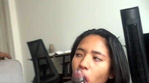 i love sucking this hard bbc deep in my throat from my amateur couple quickie with nysdel