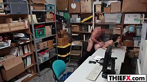 Whoa! Nailing Hot Teen Stealer in Garage!