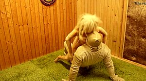 Sex dolls Catalina Valentina and Marsalina Valentina take turns anal fucked by Valentino