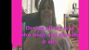 Drying Off My Dripping Sexy BBW Body Exposed!