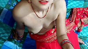 Desi Indian maid wife takes bent over anal creampie.