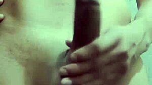 flaco vergon strokes monster cock solo in work bathroom