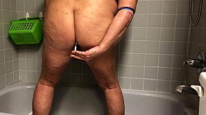 shower toy vibrator warms up wet ass play