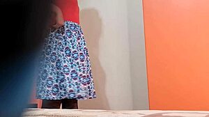 heart races spying colombian stepsister's slow undress revealing curves