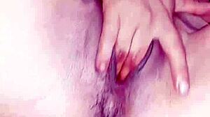 Petite Latina Milf Fingers Tight Vagina to Creampie Squirt Mess