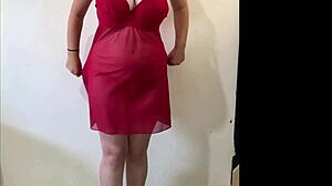 Homemade Latina Strips Teasingly for Boyfriend While Husband Works