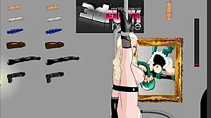 let's dive into anal toys and pussy play in dark castle