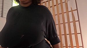 stepmom's huge natural tits invade my room for taboo ride