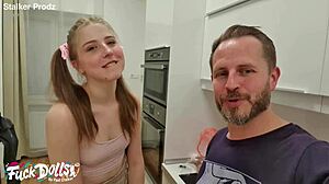 18yo st martha gags on deepthroat rough assfucking rimjob cum swallow