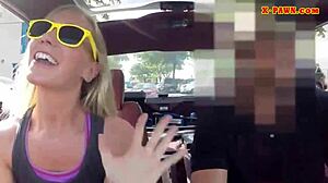 Blonde Bimbo's Petite Body Shakes from Nasty Pawn Dude's Hardcore Pounding