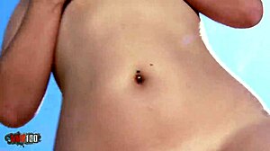 yo, check out this chubby tattooed redhead mey max stripping by the pool