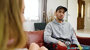 Kyler Quinn Deepthroats Big Cock Then Titty Fucks Cumshot