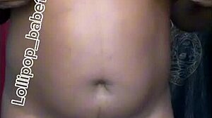 damn this sexy black babe shakes her horny ass at home right after smoking weed!