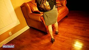 inked cutie marcie shoves dildo deep in shaved twat lingerie squirt fest pov