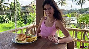 hey waiter cum on my face in this cafe i dine covered in cum only cumwalk!