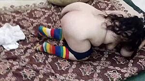 that hairy indian bbw divorced muslim takes rough anal pounding