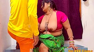 Sexy Horny Bhabhi Caught Watching Blue Film Gets Rough Fuck