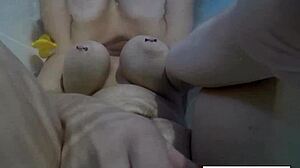 sexy nadia why take bath with rubber duckies in your wet pussy??