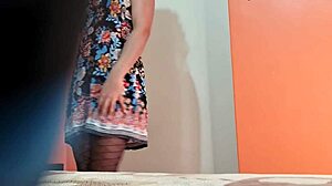 heart races spying colombian stepsister's slow undress revealing curves