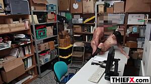 Whoa! Nailing Hot Teen Stealer in Garage!