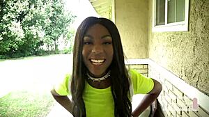 tori montana begs rough doggystyle pounding from aaron's monster cock