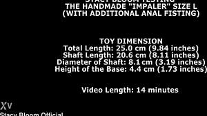 homemade dildo slams ass and fists pussy in rough gaping session