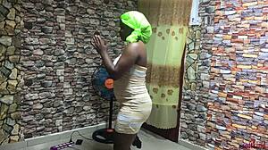 neighbor pounds me hard after clothes rescue!