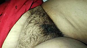 hey desi bhabi just casually cleaning up her hairy spot looking all cute and wifey