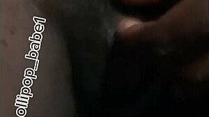 damn this sexy black babe shakes her horny ass at home right after smoking weed!