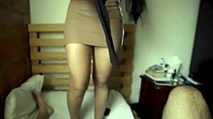 Sext teen rides old man's cock with her huge tight ass