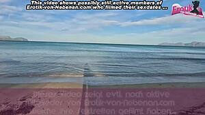 horny german teen slut begs for pov anal sex on mallorca beach